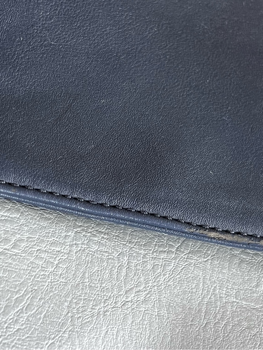 Matt & Nat Navy and Light Gray Two-Tone Top-Handle Satchel - Picture 10 of 16